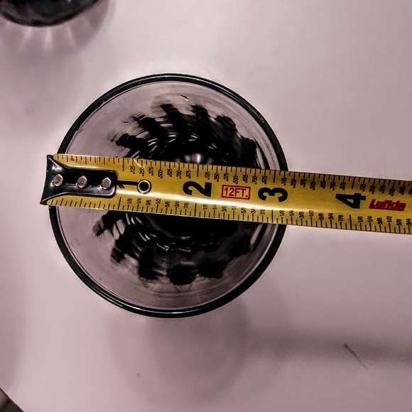 2 Indiana Glass Amethyst Plum Swirl Vases 6.5" Made In USA - Picture 3 of 6